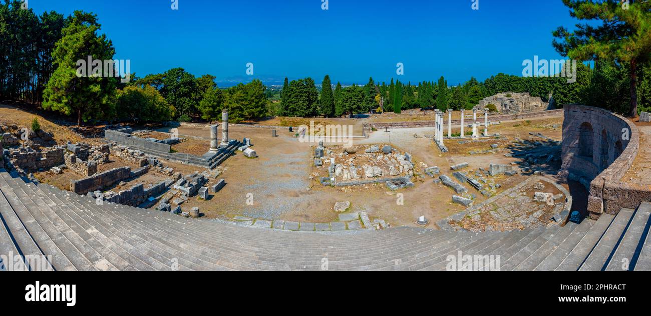 Asclepieion antiche rovine in greco isola Kos. Foto Stock