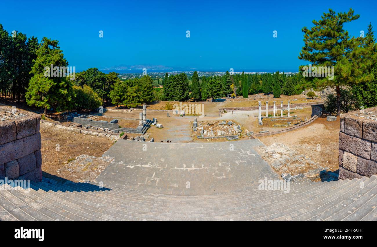 Asclepieion antiche rovine in greco isola Kos. Foto Stock