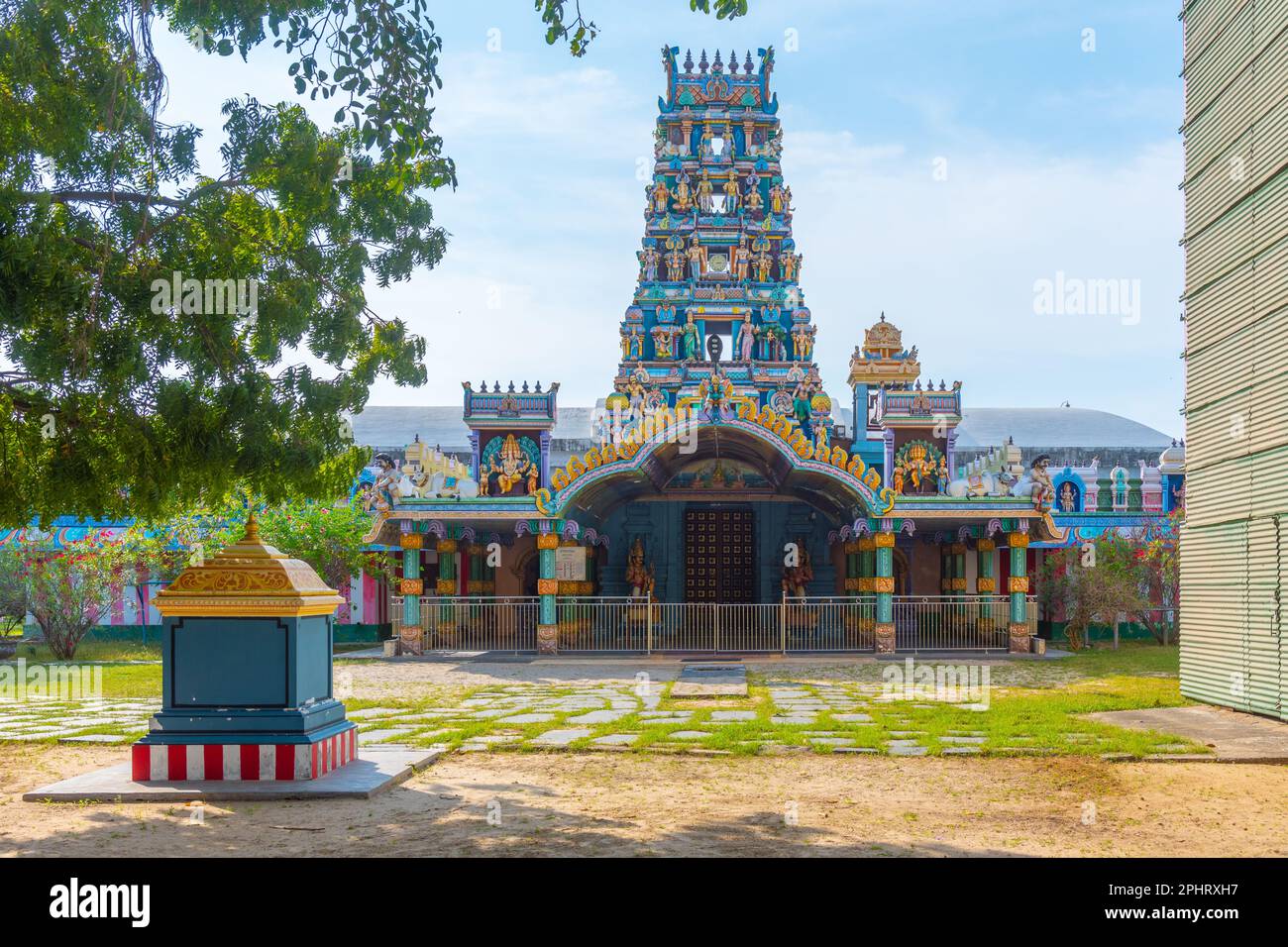 Tempio di Vivalavu Katpaga Vinayagar a Karaitivu, Sri Lanka. Foto Stock