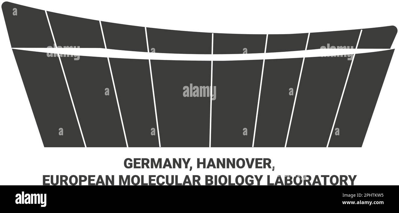 Germania, Hannover, laboratorio europeo di Biologia molecolare viaggio punto di riferimento vettoriale illustrazione Illustrazione Vettoriale