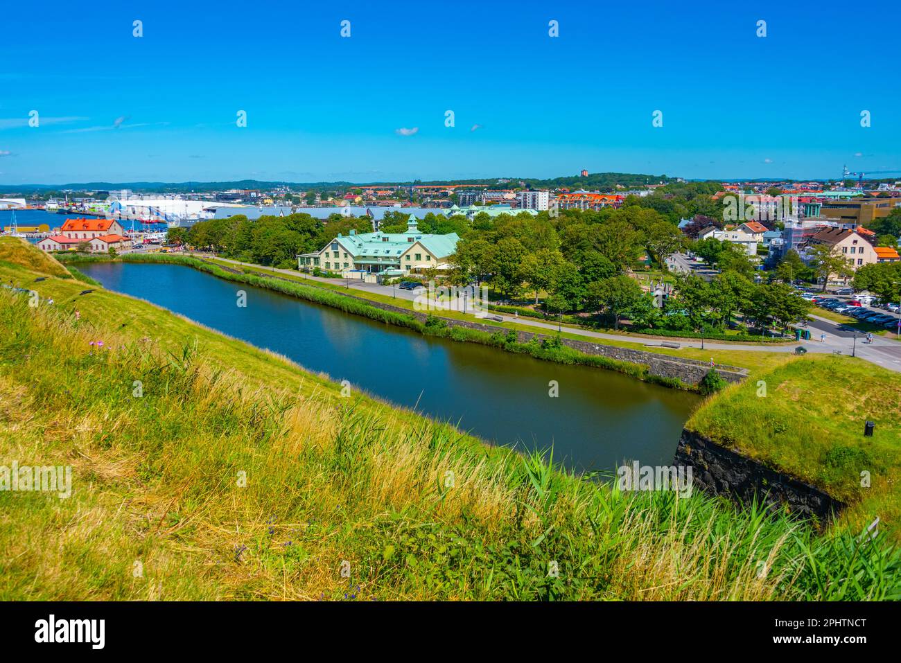 Fortificazione della fortezza di Varberg in Svezia. Foto Stock