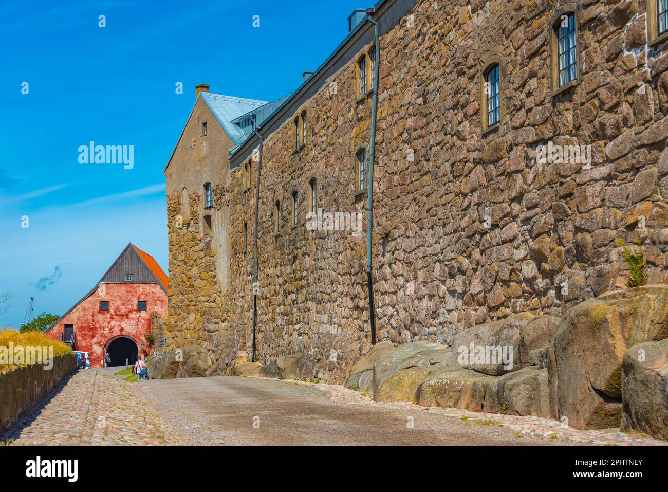 Fortificazione della fortezza di Varberg in Svezia. Foto Stock