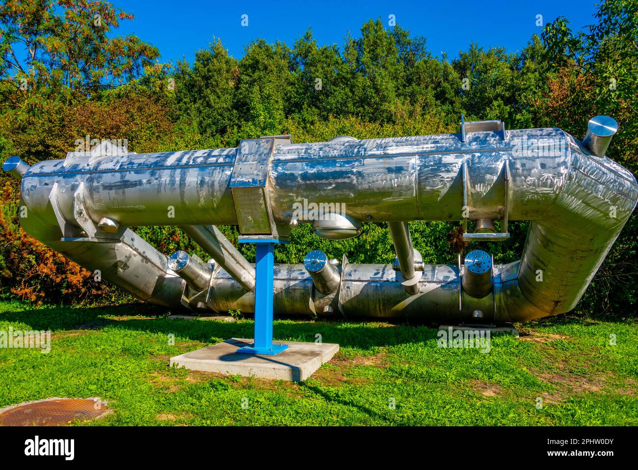 Vecchio frammento di LHC al CERN in Svizzera. Foto Stock