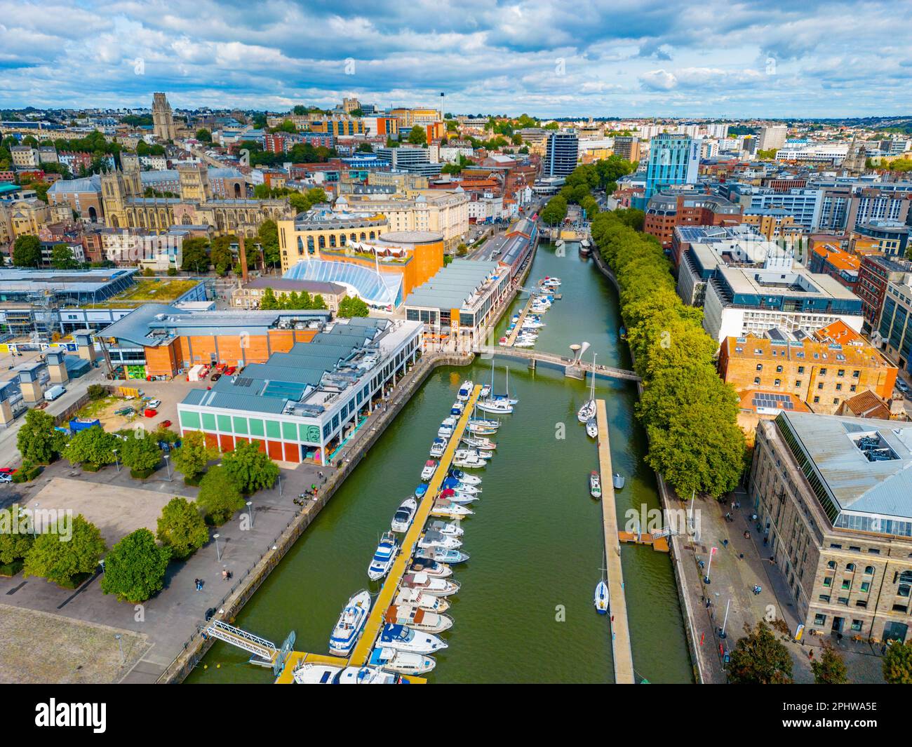 Riverside di Avon nella città inglese di Bristol. Foto Stock