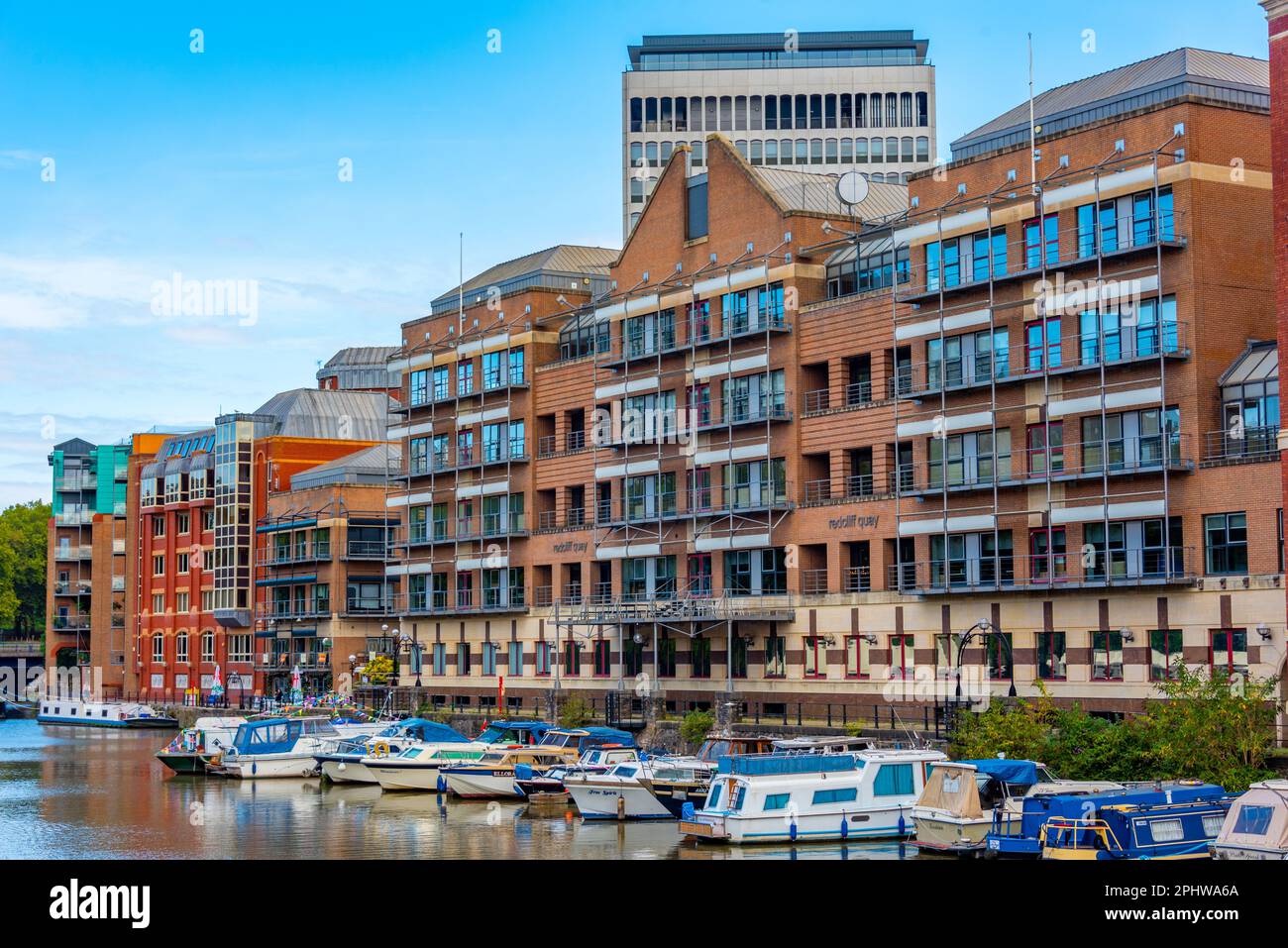 Riverside di Avon nella città inglese di Bristol. Foto Stock
