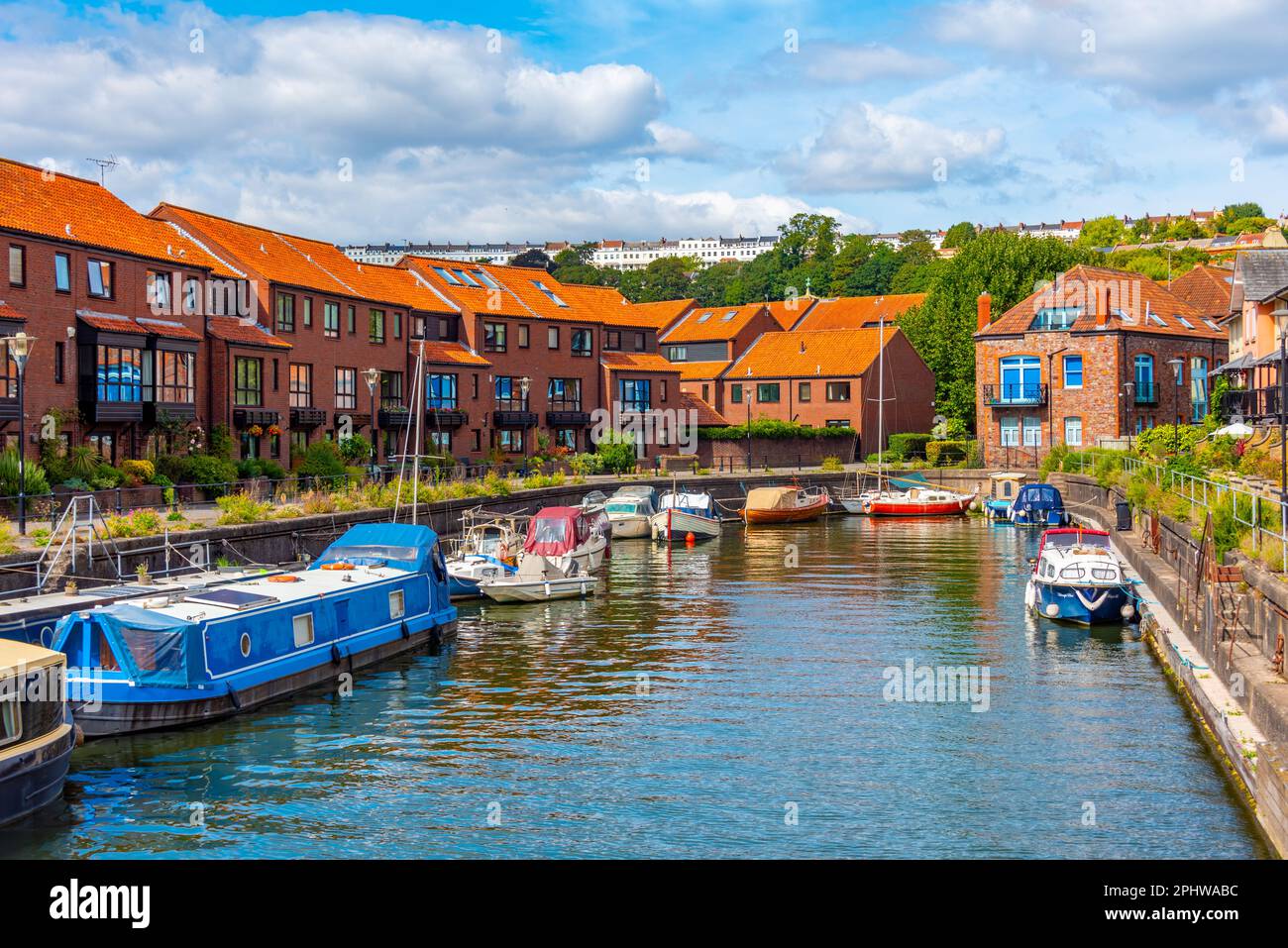 Riverside di Avon nella città inglese di Bristol. Foto Stock