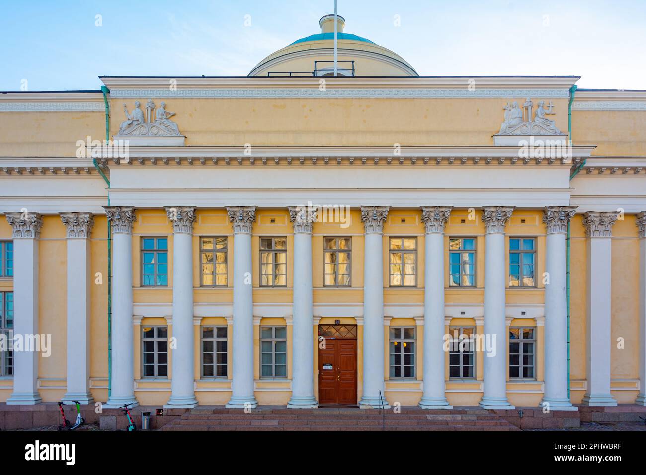La Biblioteca Nazionale di Finlandia a Helsinki. Foto Stock