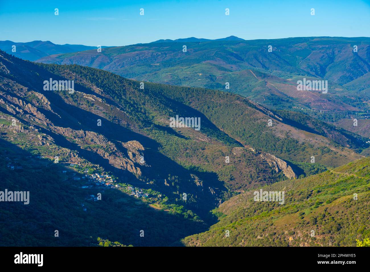 Miradoiro das Penas de Rome in Spagna. Foto Stock