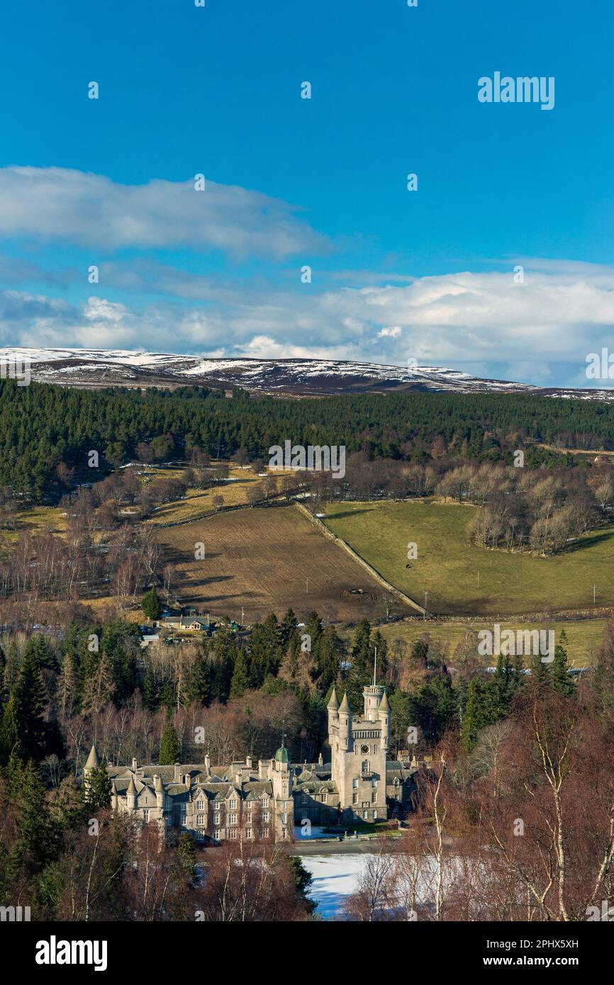 Il Castello di Balmoral in Royal Deeside, Aberdeenshire, Scozia. Foto Stock