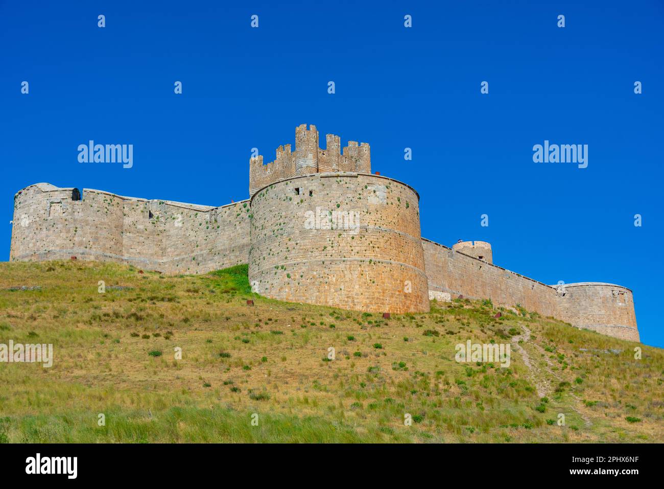 Castello di Berlanga de Duero in Spagna. Foto Stock