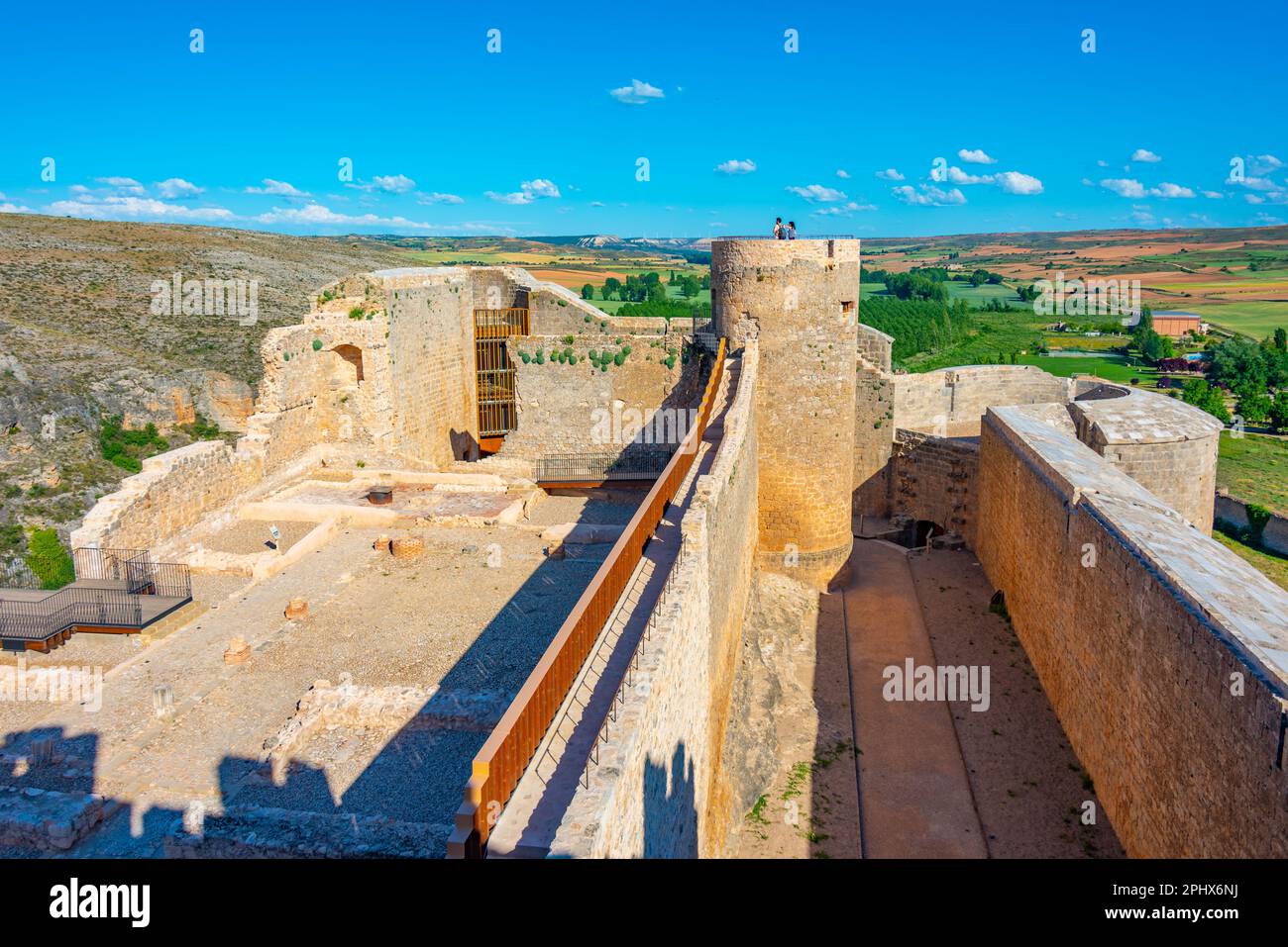 Castello di Berlanga de Duero in Spagna. Foto Stock