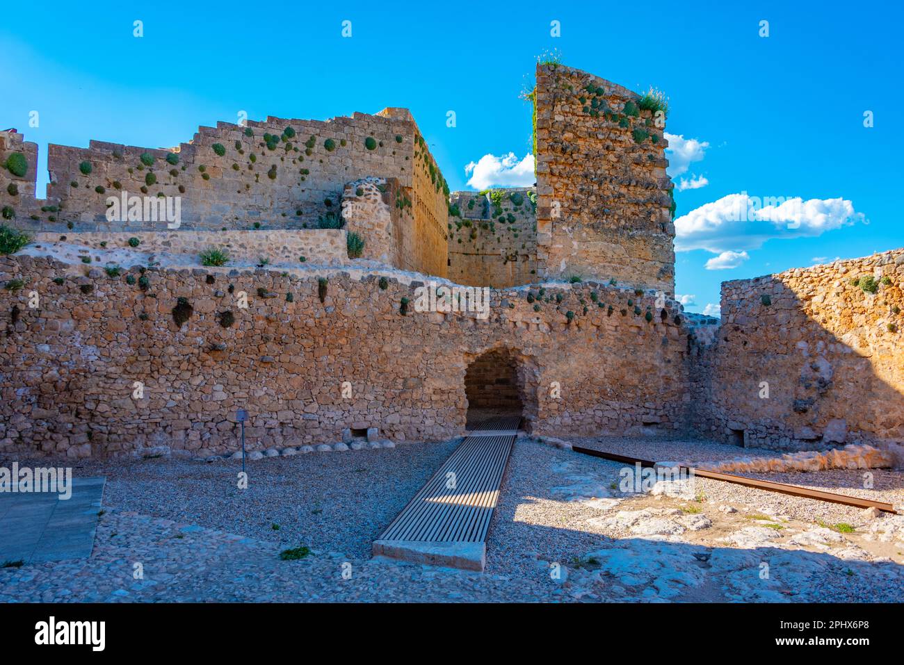 Castello di Berlanga de Duero in Spagna. Foto Stock