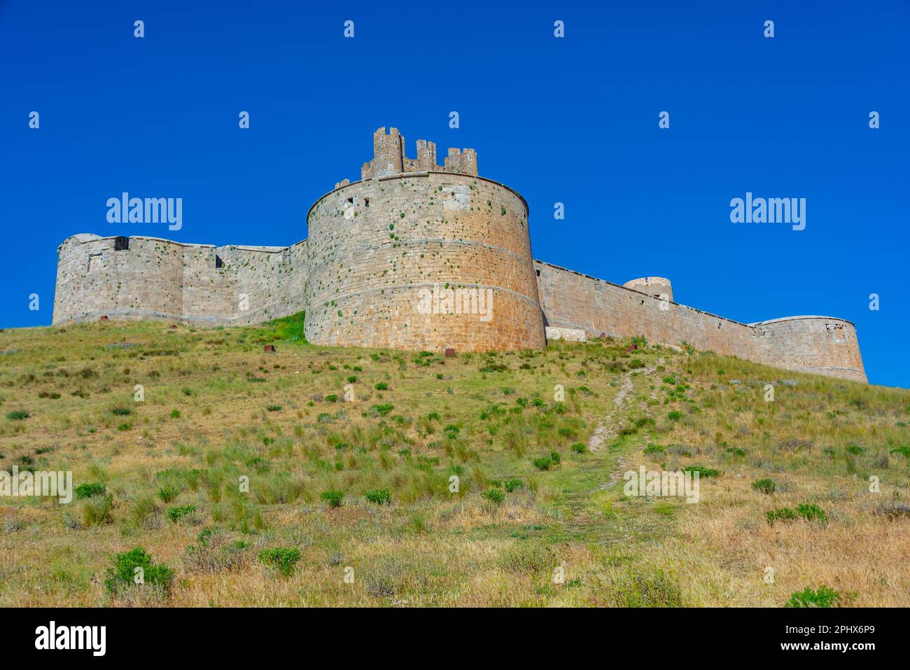 Castello di Berlanga de Duero in Spagna. Foto Stock