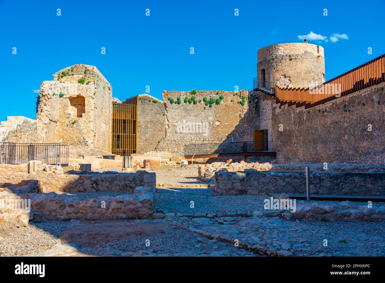 Castello di Berlanga de Duero in Spagna. Foto Stock