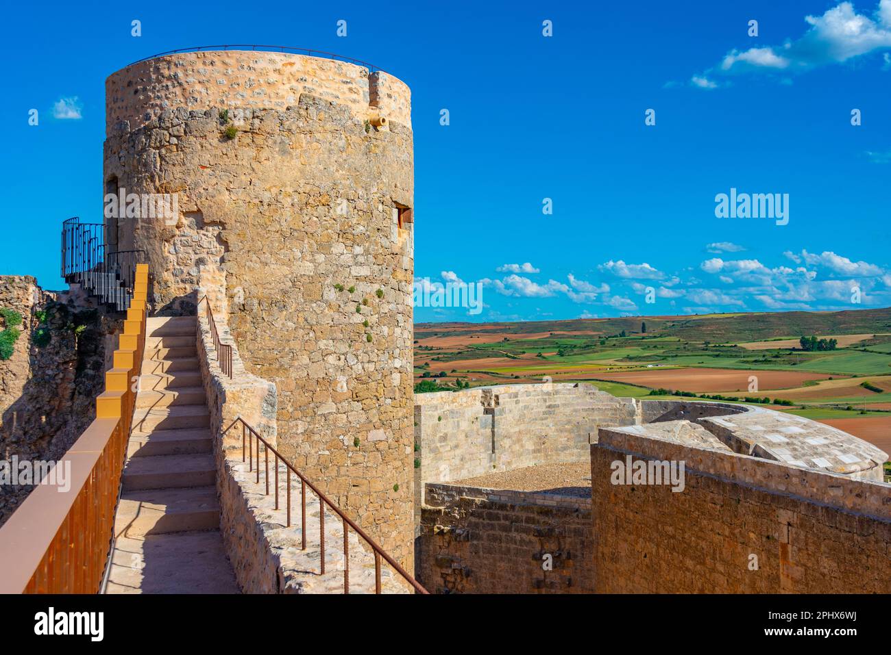 Castello di Berlanga de Duero in Spagna. Foto Stock