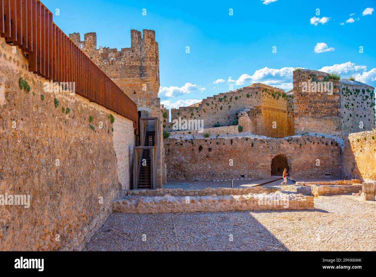 Castello di Berlanga de Duero in Spagna. Foto Stock