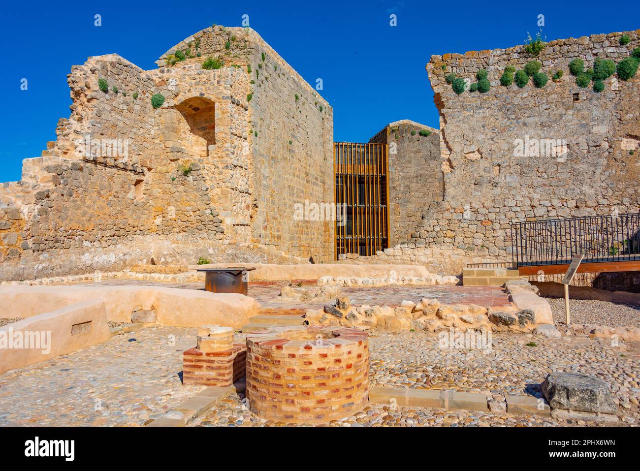 Castello di Berlanga de Duero in Spagna. Foto Stock