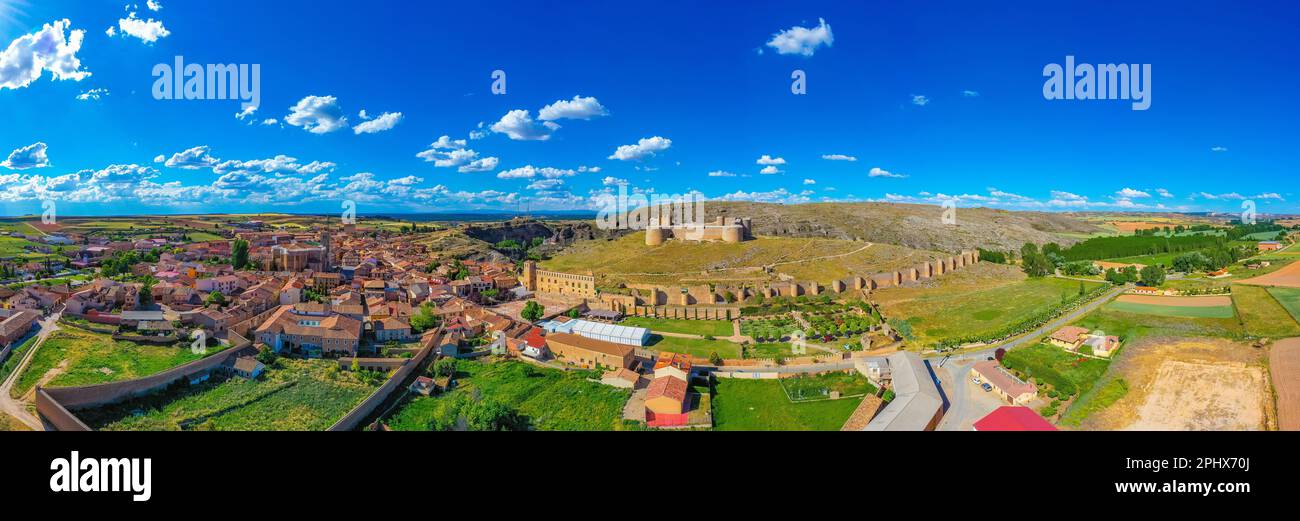 Castello di Berlanga de Duero in Spagna. Foto Stock