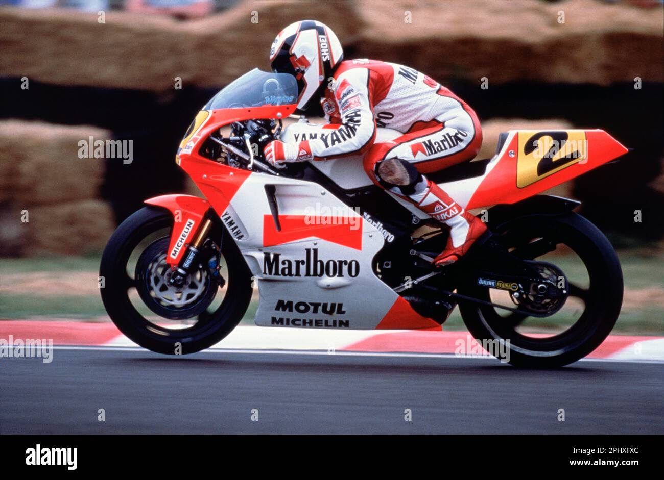 Wayne Rainey. 1990 Unite Gran Premio di Motociclismo Foto Stock