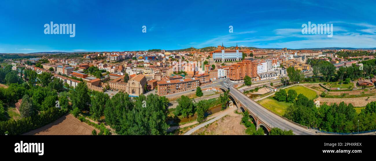 Veduta aerea della città spagnola Teruel. Foto Stock