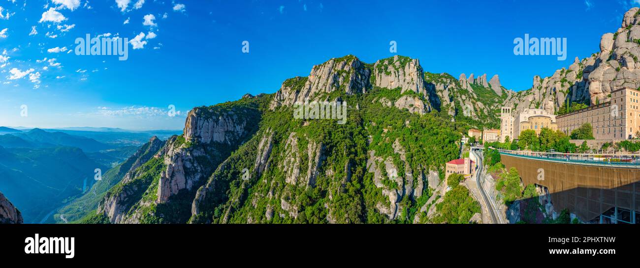 Abbazia di Santa Maria de Montserrat in Spagna. Foto Stock