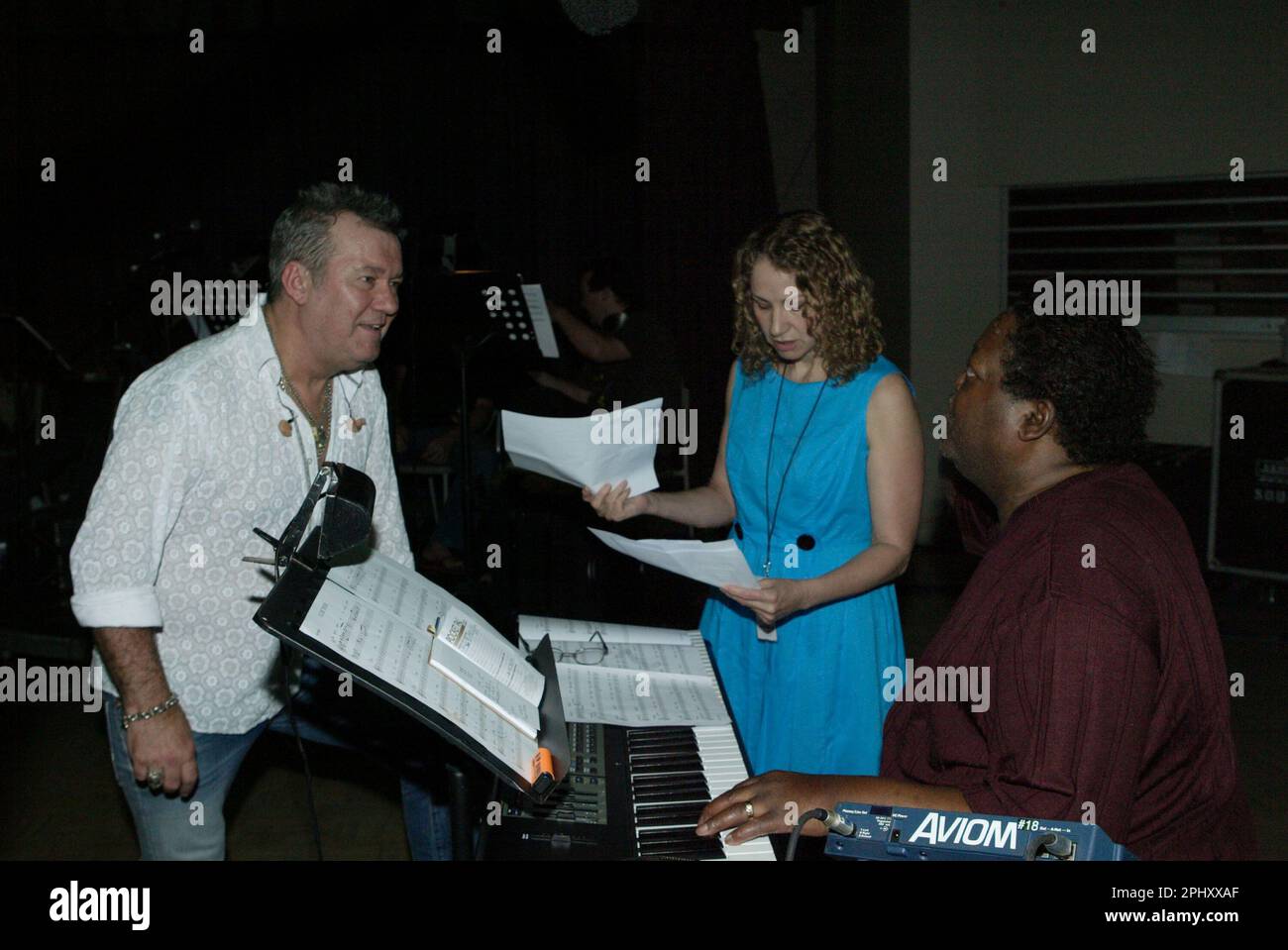 Jimmy Barnes e Joan Osborne "The Motown Event" hanno festeggiato il 50th° anniversario dell'etichetta discografica Motown. Sydney, Australia - 11.02.10. Foto Stock