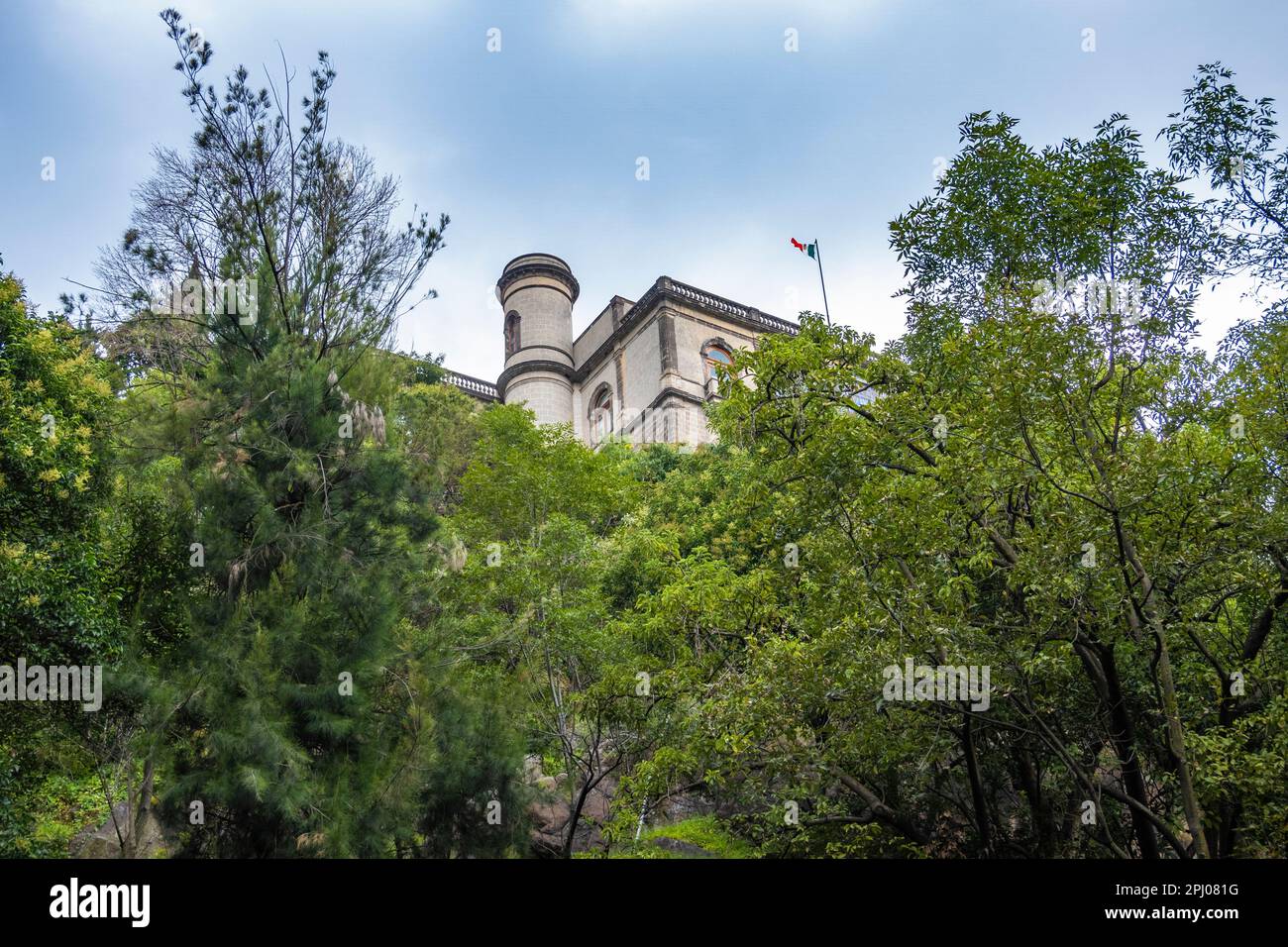 Castello di Chapultepec all'interno del Parco Chapultepec, Città del Messico. Foto Stock