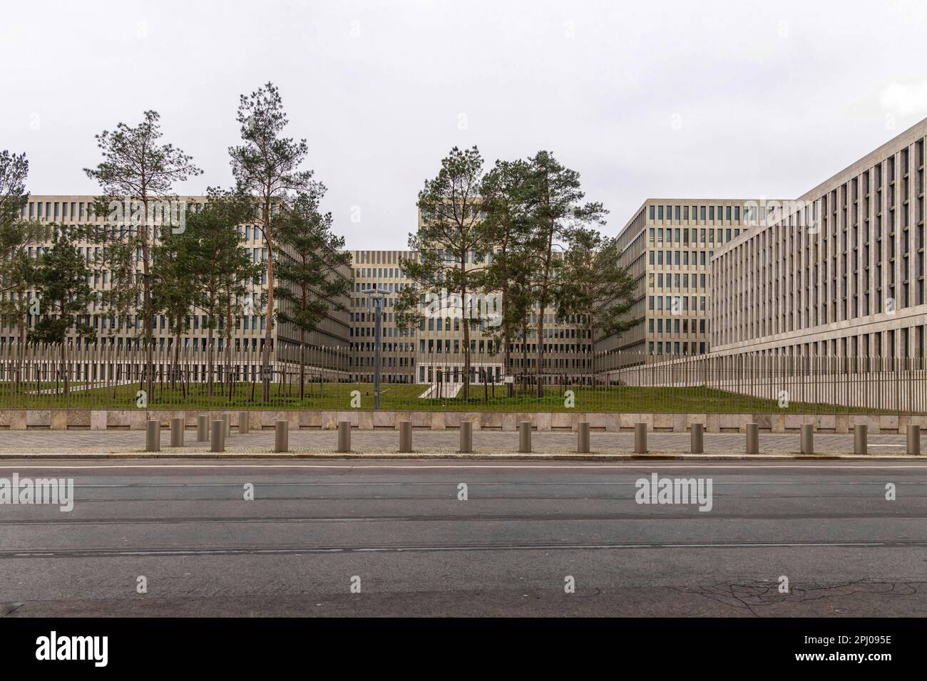 BND, sede del Servizio di intelligence federale, architettura moderna, Chausseestrasse, Berlino, Germania Foto Stock