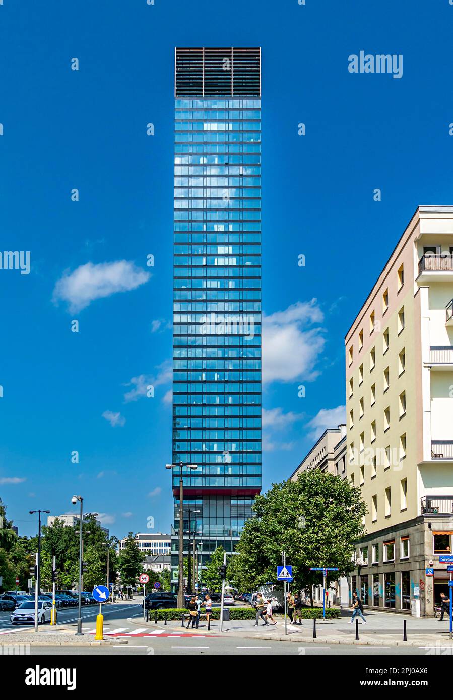 Torre degli uffici a Varsavia, Polonia Foto Stock