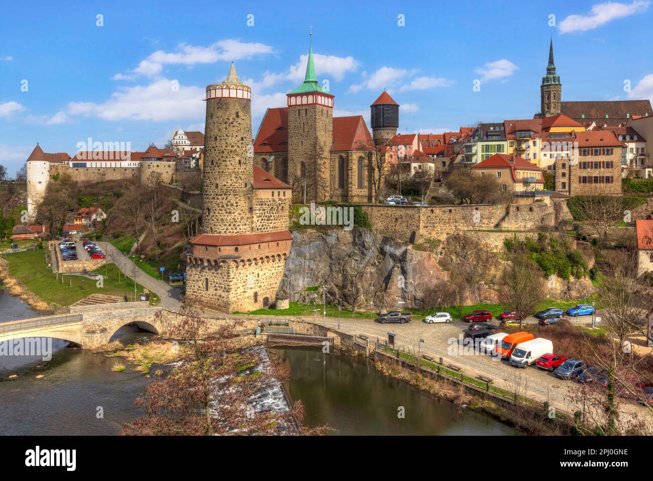 Bautzen, Sassonia, Germania Foto Stock