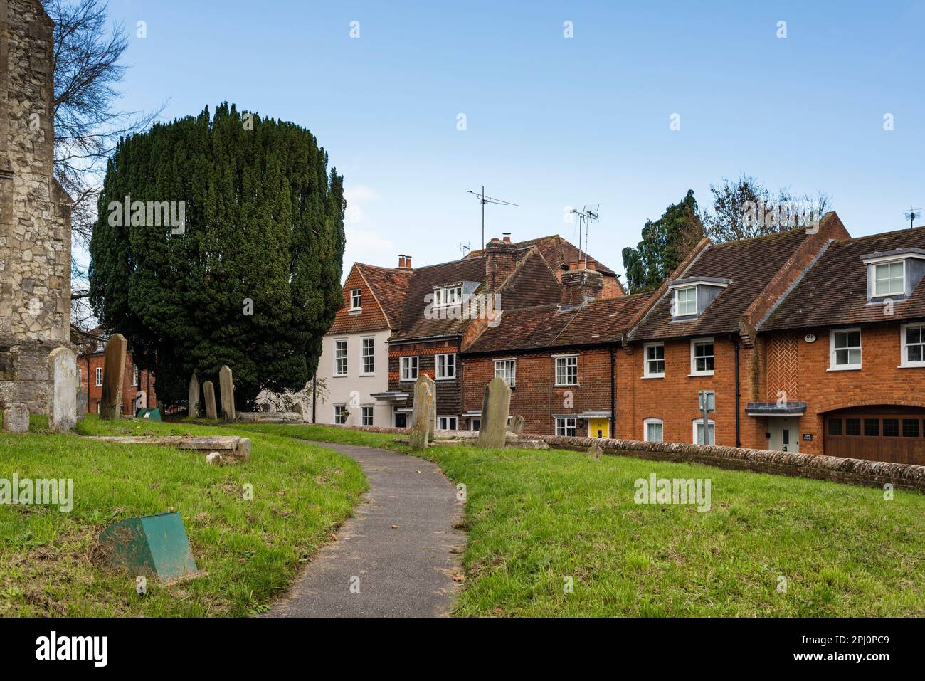 Vecchi cottage, Farnham, Surrey, Regno Unito Foto Stock