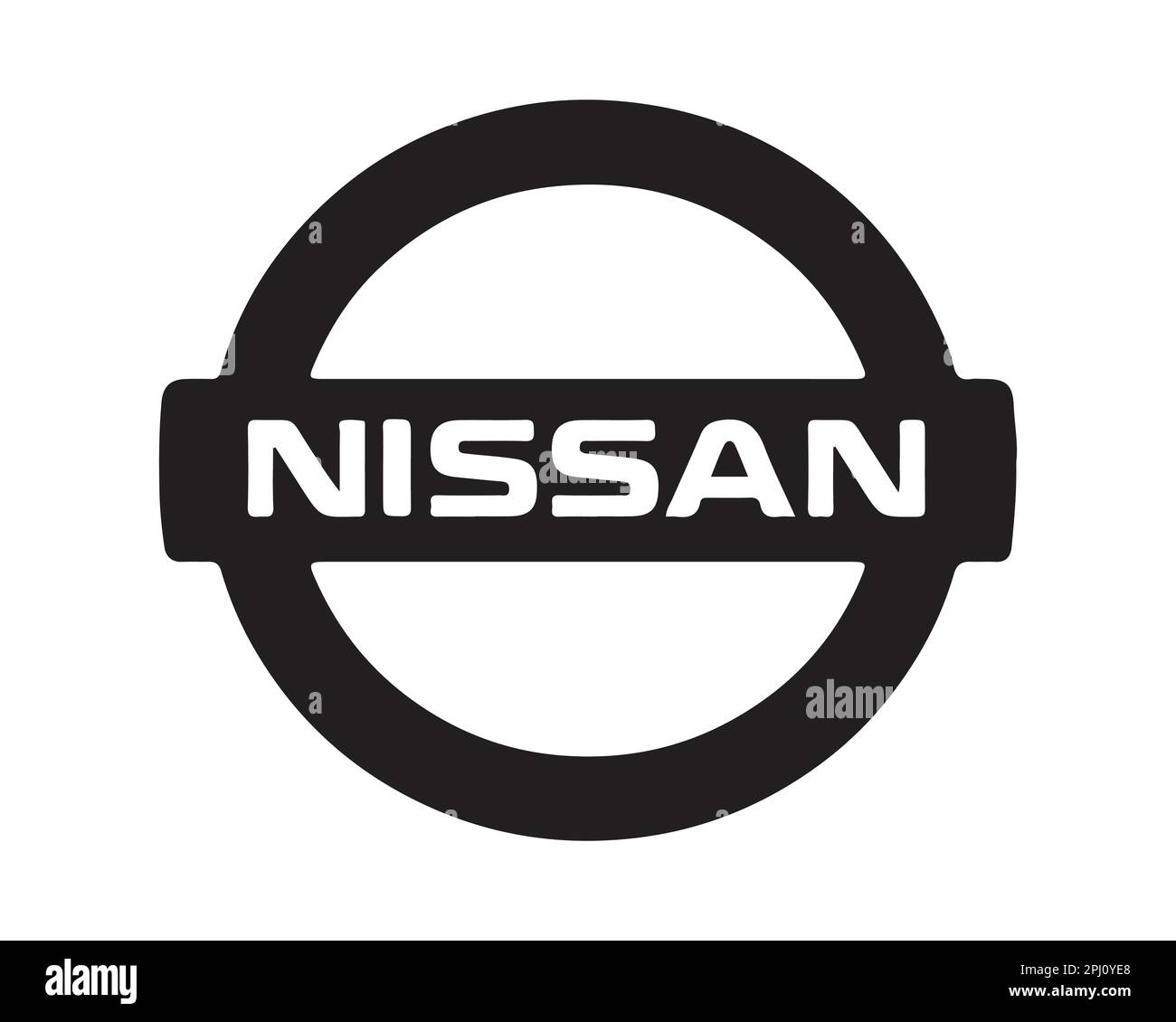 Silhouette vettoriali, icone delle auto del marchio Nissan Illustrazione Vettoriale