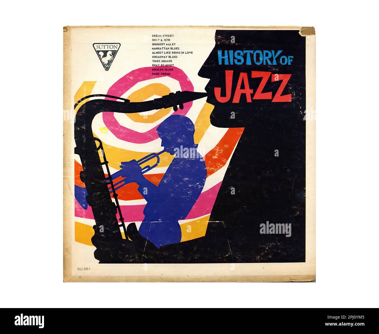 Storia del Jazz - Vintage Jazz Music Vinyl Record Foto Stock