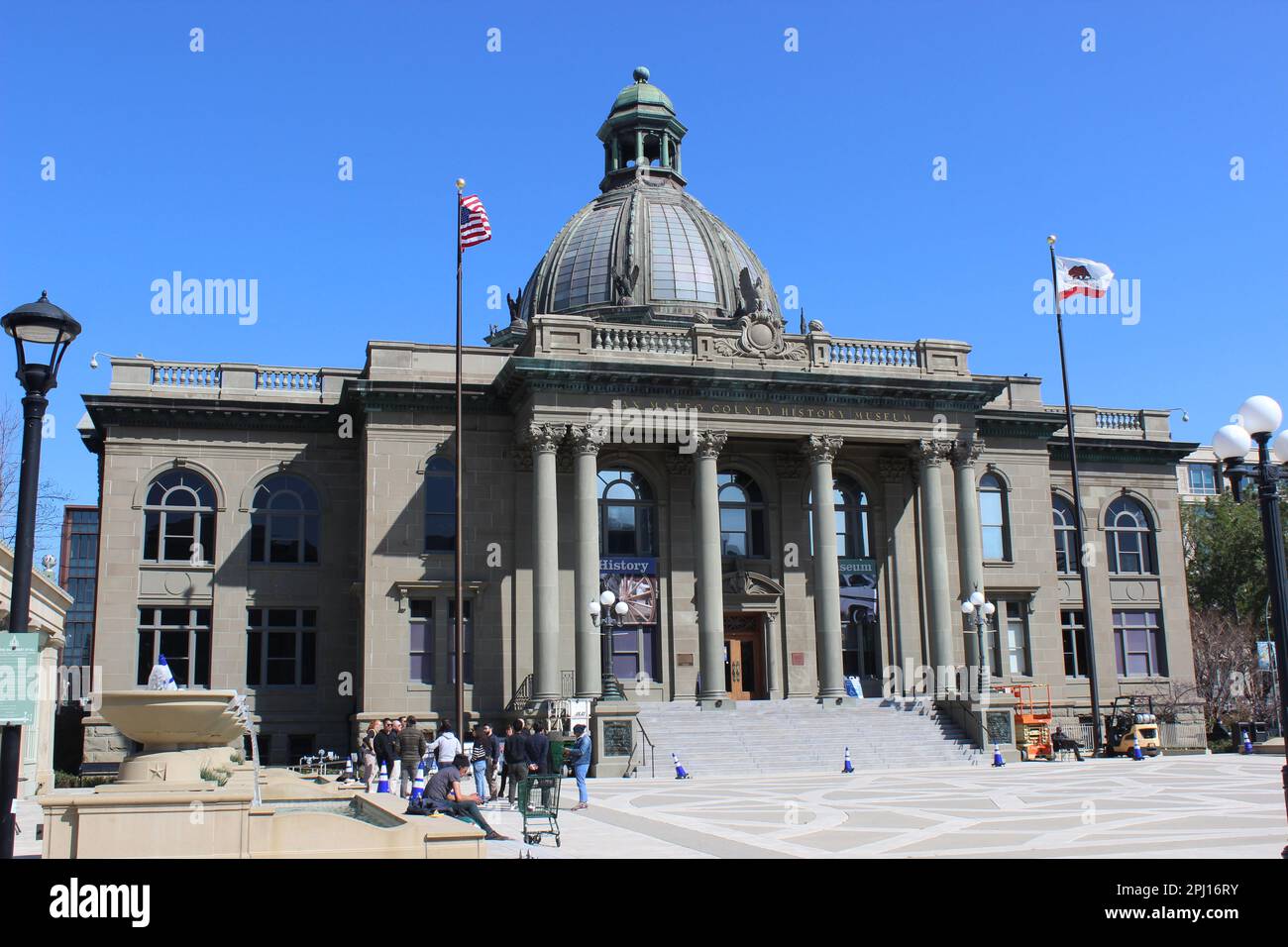 Ex tribunale della contea di San Mateo, Redwood City, California Foto Stock