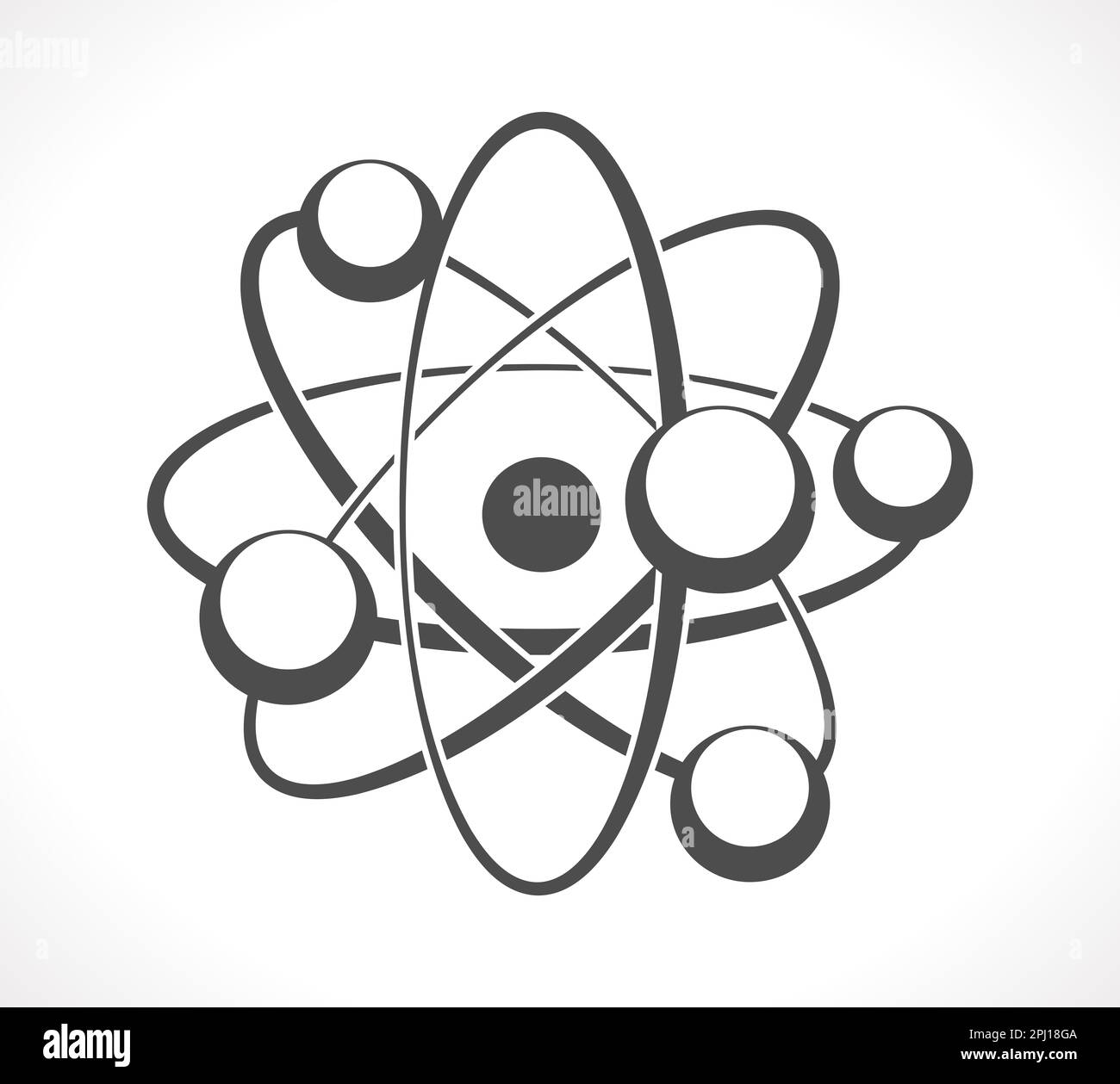 Il concetto di atomo come innovazione nel business Foto Stock