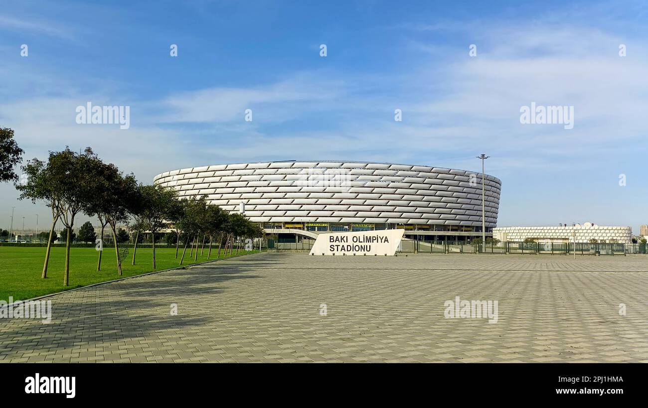 Stadio Olimpico, Città di Baku, Repubblica di Azerbaigian Foto stock - Alamy