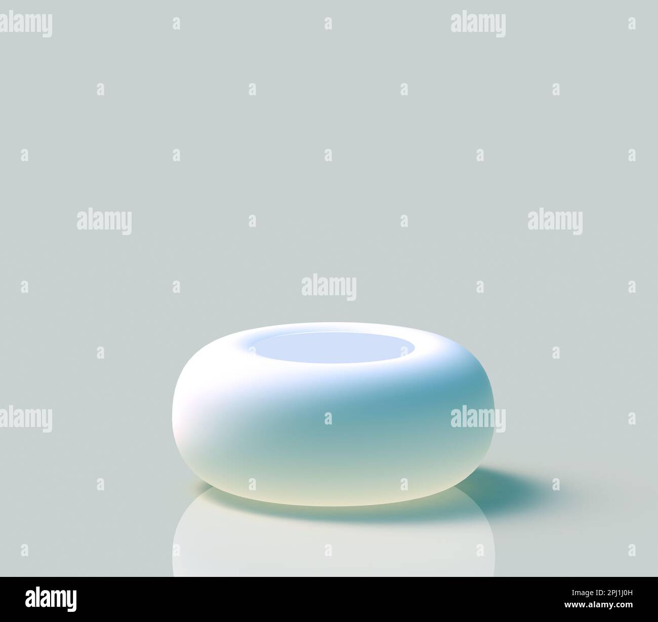 modello 3d, podio a forma di uovo, piattaforma, supporto, design del prodotto Foto Stock