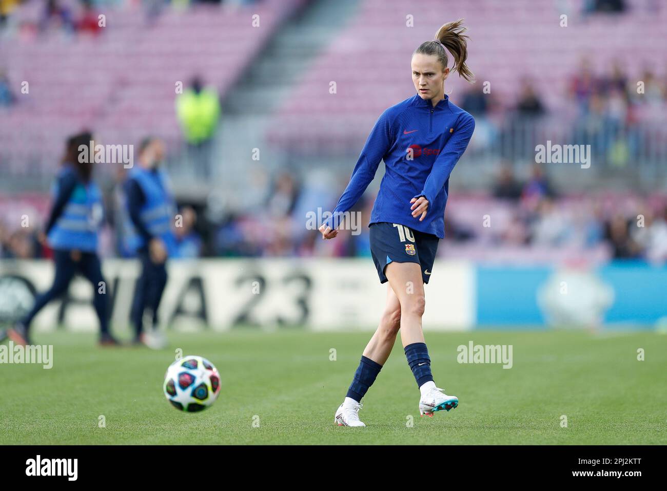 Barcellona, Spagna. Credit: D. 29th Mar, 2023. Caroline Graham Hansen (Barcellona) Calcio : UEFA Women's Champions League quarti di finale 2nd tappa tra FC Barcelona 5-1 COME Roma al Camp Nou di Barcellona, Spagna. Credit: D .Nakashima/AFLO/Alamy Live News Foto Stock