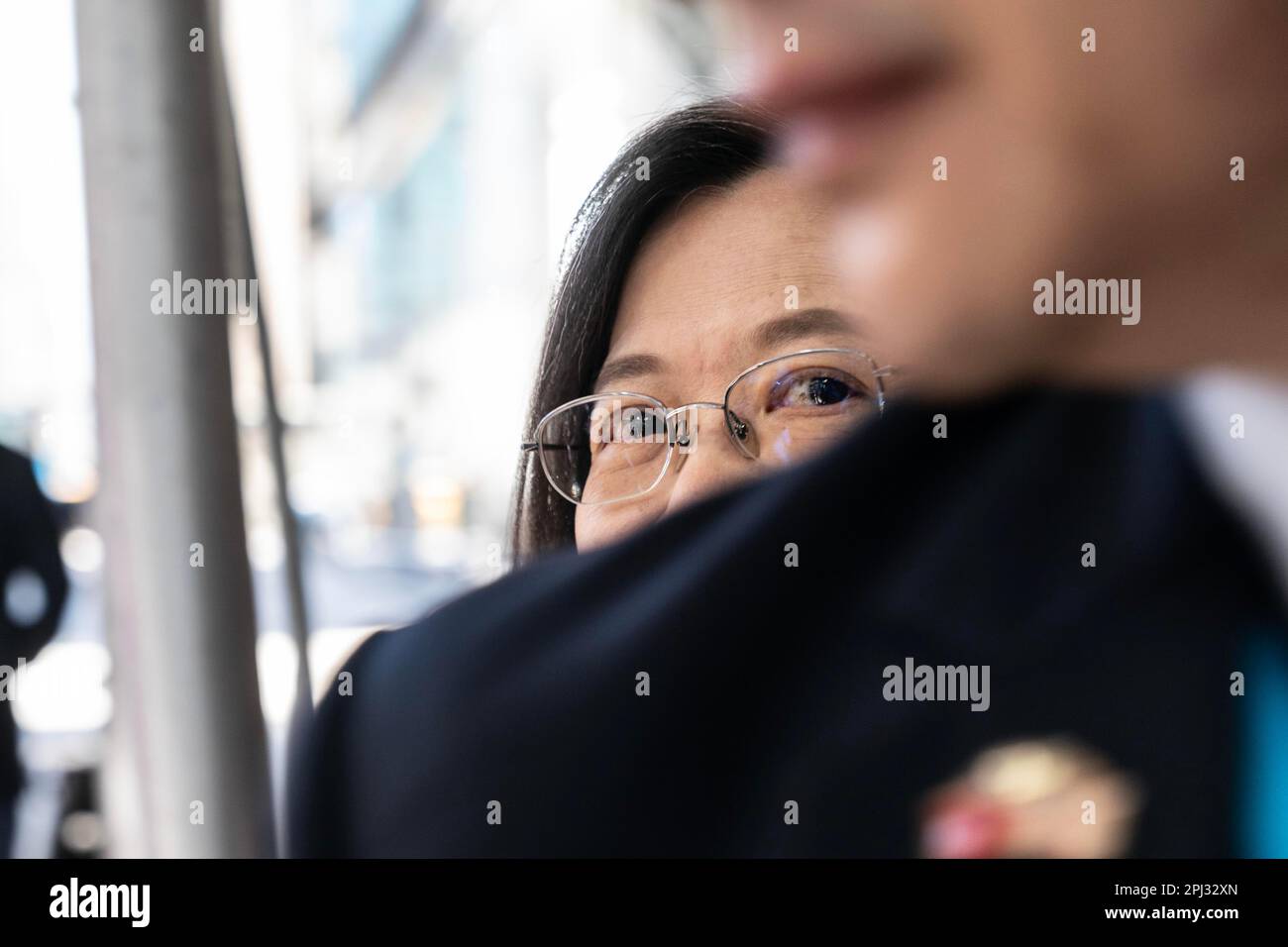 New York, New York, Stati Uniti. 30th Mar, 2023. Il Presidente di Taiwan Tsai ing-wen visita l'Ufficio economico e culturale di Taipei sulla 42nd strada a New York il 30 marzo 2023. Il Presidente di Taiwan si contenderà negli Stati Uniti in visita a Washington, DC e Los Angeles e in seguito in visita nei paesi sudamericani. (Credit Image: © Lev Radin/ZUMA Press Wire) SOLO PER USO EDITORIALE! Non per USO commerciale! Foto Stock