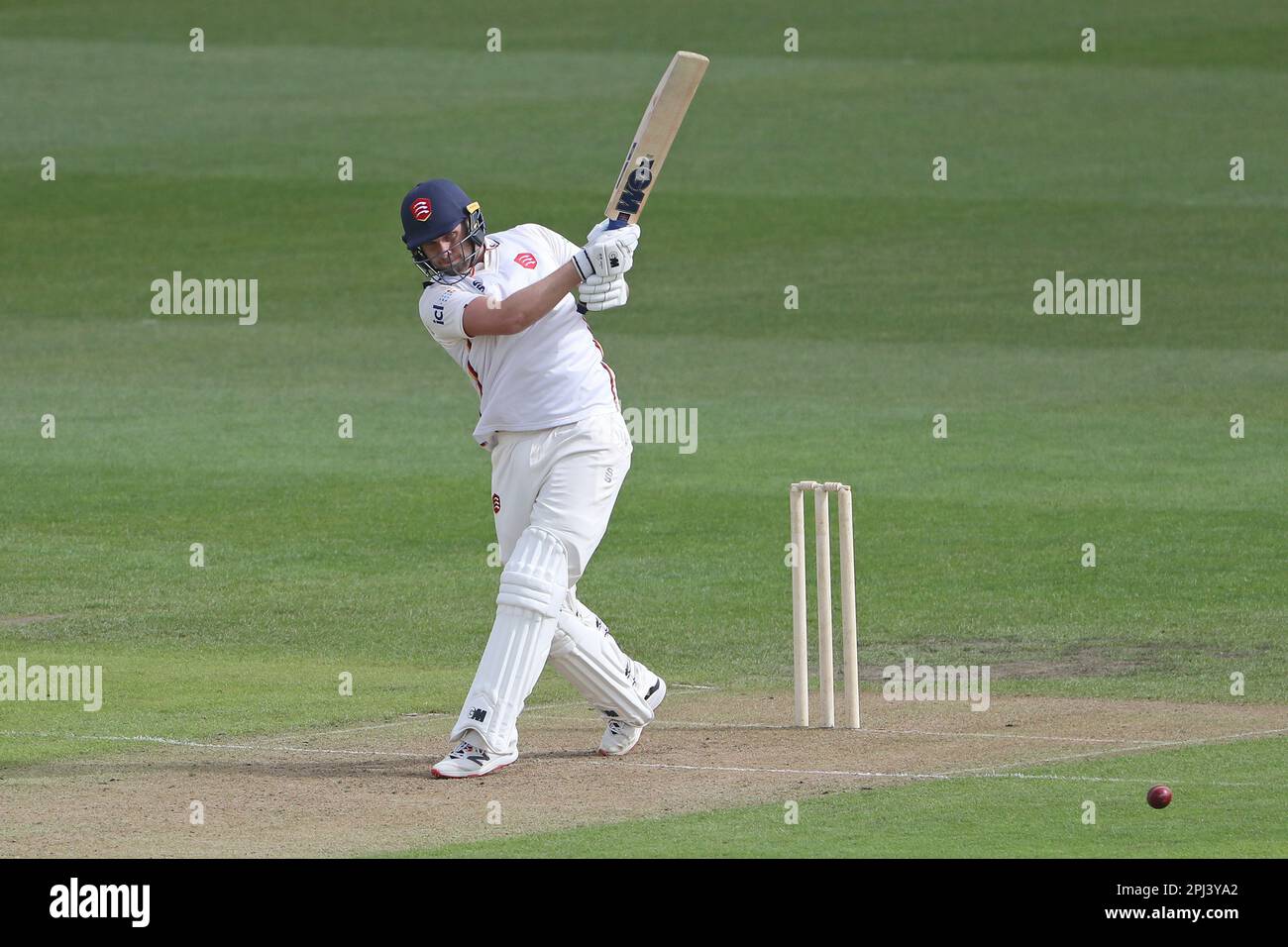 Matt Critchley in batting azione per Essex durante Kent CCC vs Essex CCC, amichevole Match Cricket al campo di Spitfire il 30th marzo 2023 Foto Stock