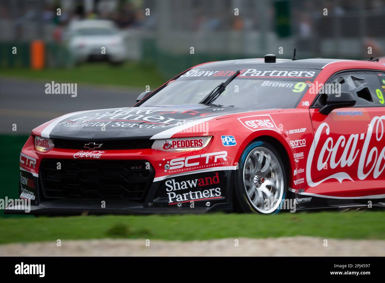 Melbourne, Australia, 31 marzo 2023. Will Brown (9) guida per Erebus Motorsport durante la gara Supercars 2 al Gran Premio di Formula uno australiano del 31 marzo 2023, al circuito Grand Prix di Melbourne ad Albert Park, in Australia. Credit: Dave Hewison/Speed Media/Alamy Live News Foto Stock