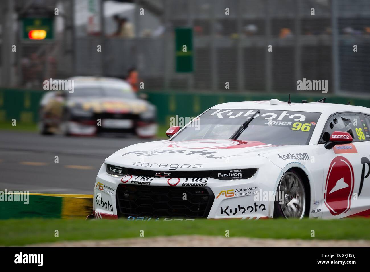 Melbourne, Australia, 31 marzo 2023. Macauley Jones (96) guida per Brad Jones Racing durante la gara Supercars 2 al Gran Premio d'Australia di Formula uno il 31 marzo 2023, al circuito Grand Prix di Melbourne ad Albert Park, Australia. Credit: Dave Hewison/Speed Media/Alamy Live News Foto Stock