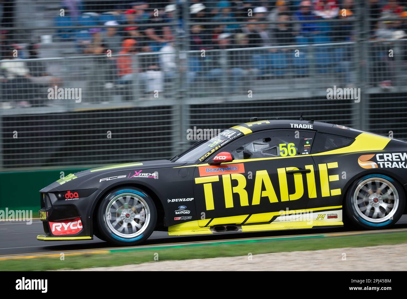 Melbourne, Australia, 31 marzo 2023. Jake Kostecki (56) guida per Tickford Racing durante la gara Supercars 2 al Gran Premio di Formula uno australiano il 31 marzo 2023, al circuito Grand Prix di Melbourne ad Albert Park, Australia. Credit: Dave Hewison/Speed Media/Alamy Live News Foto Stock