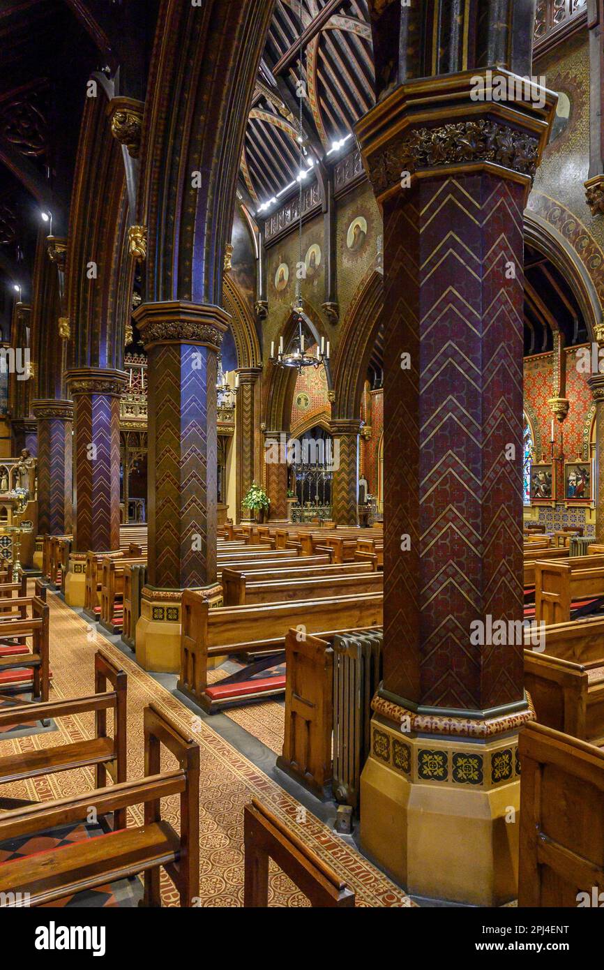 St Giles Catholic Church, Cheadle, Staffordshire Foto Stock