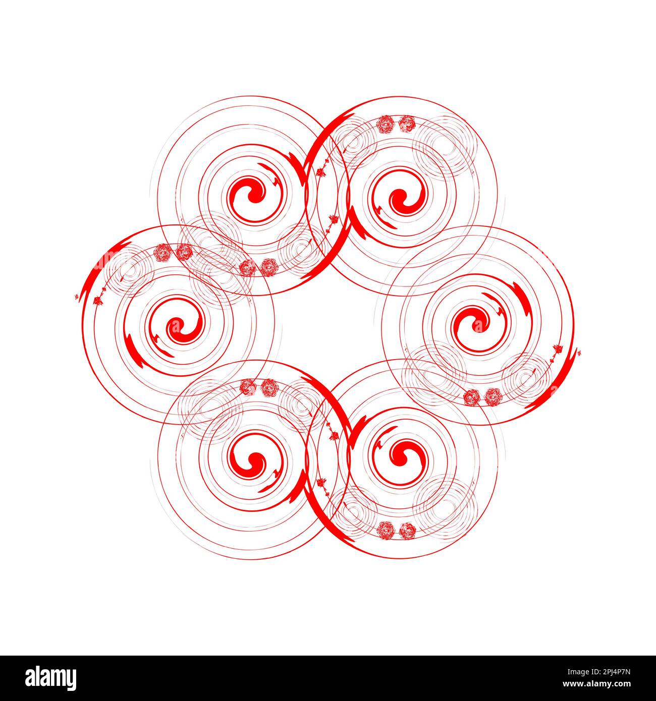 Disegno geometrico astratto Linee di velocità in forma circolare. Illustrazione vettoriale Illustrazione Vettoriale