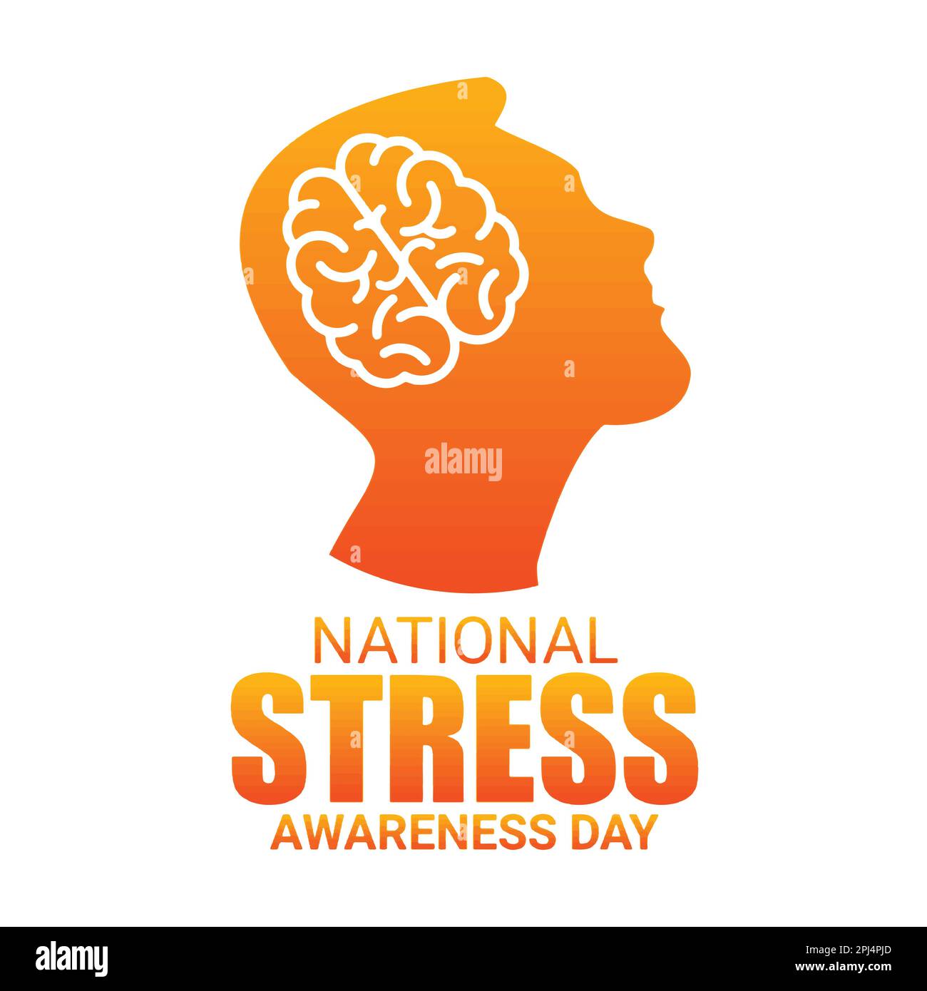 Giornata nazionale di sensibilizzazione allo stress. Illustrazione vettoriale di uno sfondo per la Giornata Mondiale di sensibilizzazione allo stress. Illustrazione Vettoriale