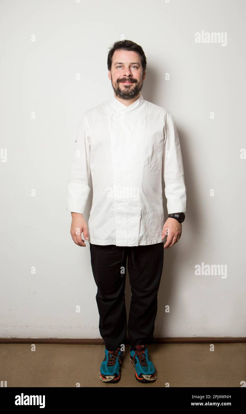 Sergi de Meià, cocinero. Barcellona, fotografía del año 2018. Foto Stock