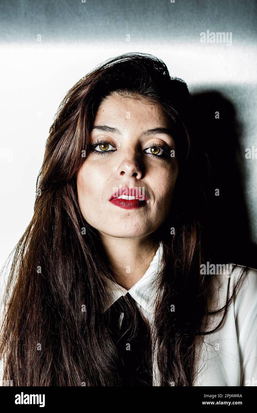 soleá Morente, cantante. Barcellona, fotografía del año 2015. Foto Stock