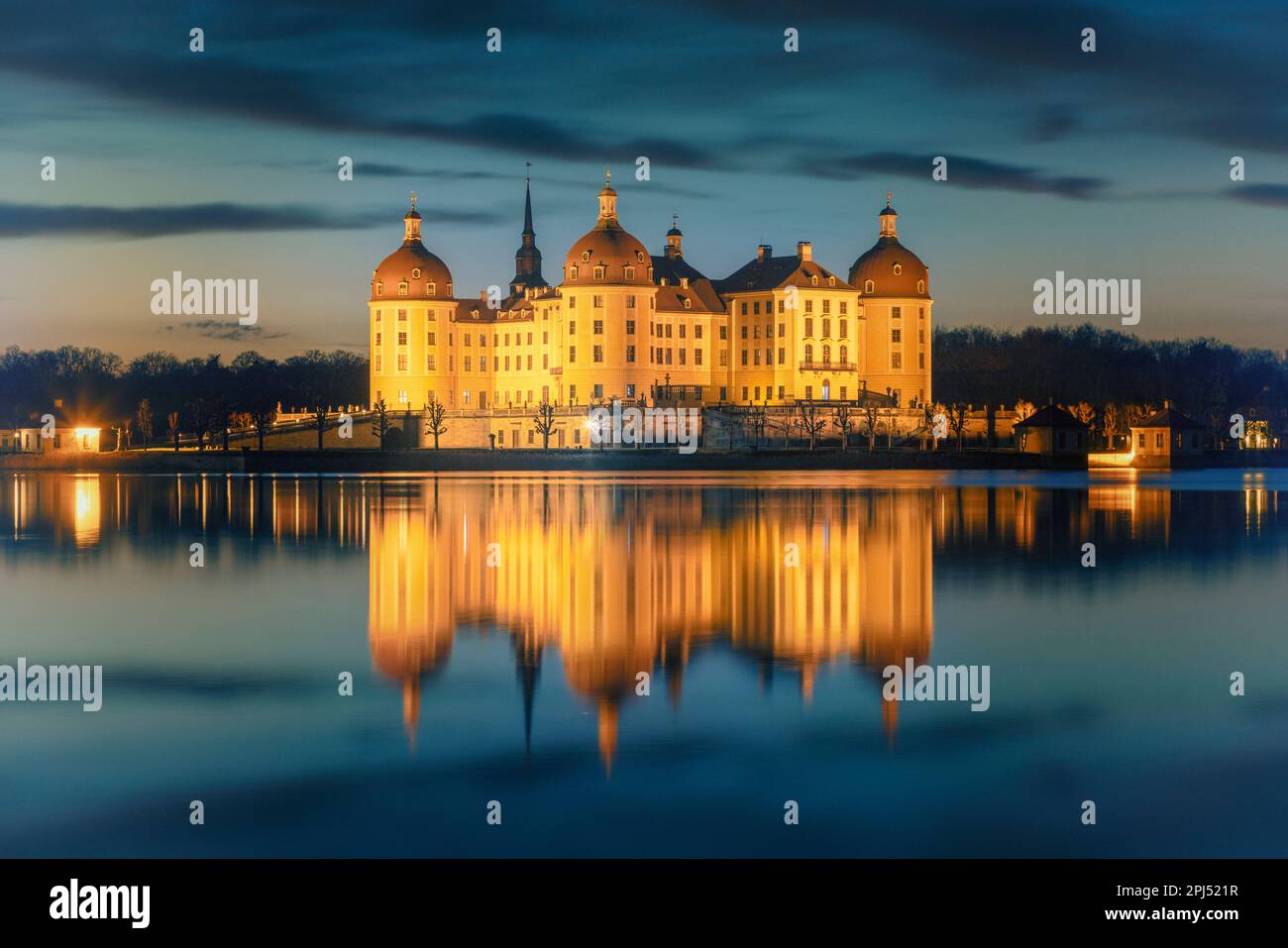 Moritzburg, Meissen, Sassonia, Germania Foto Stock