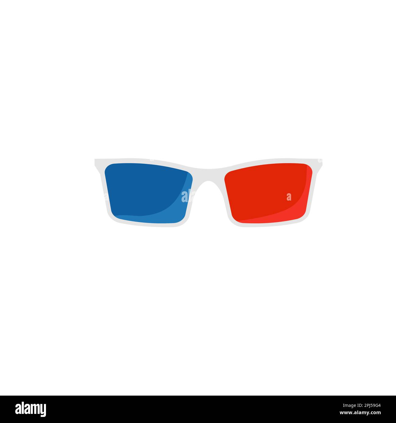 Occhiali speciali per la visualizzazione di video 3D Illustrazione Vettoriale